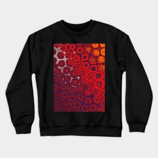 Dark Red and Purple Snake Skin Looking Pattern - WelshDesignsTP005 Crewneck Sweatshirt